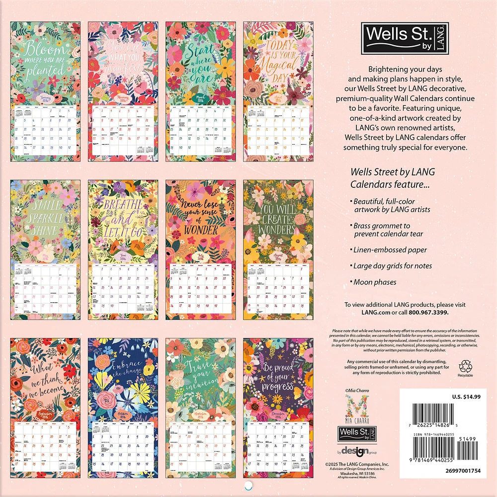 Shine Within 2026 Wall Calendar - Online Exclusive