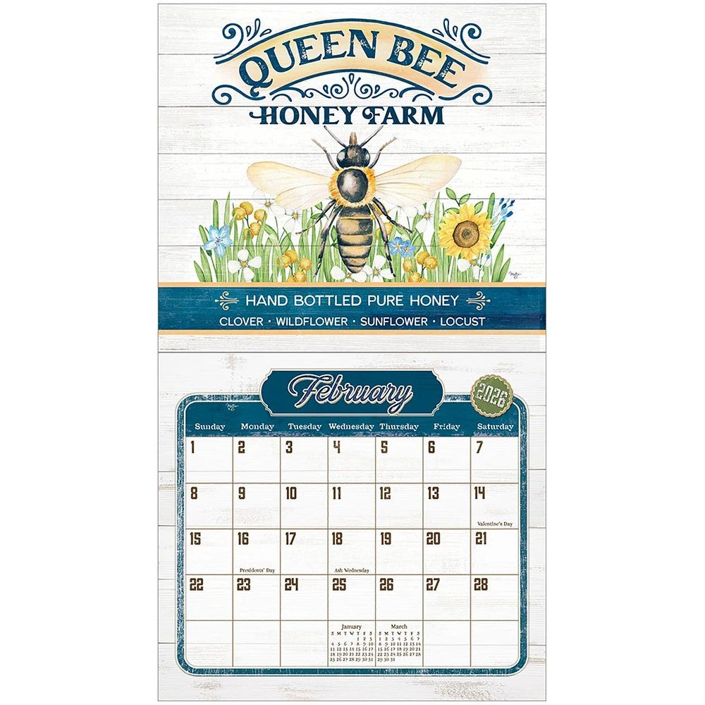 Farm To Table 2026 Deluxe Wall Calendar