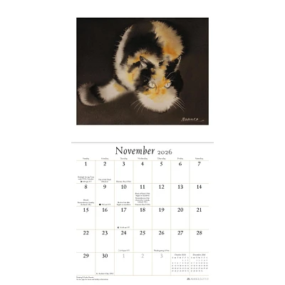 Artful Cat 2026 Mini Calendar