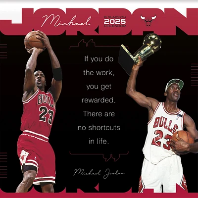 NBA Michael Jordan Wall 2025 Calendar