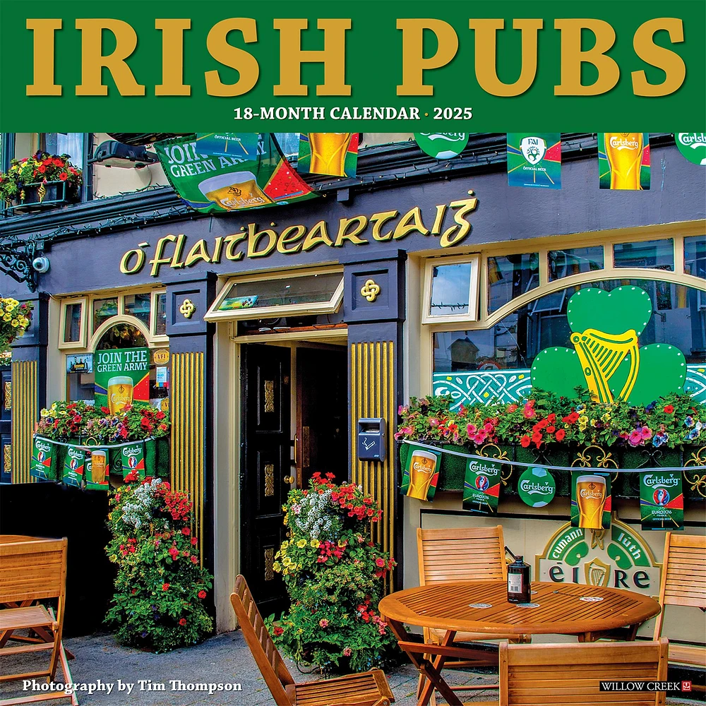 Irish Pubs Wall 2025 Calendar