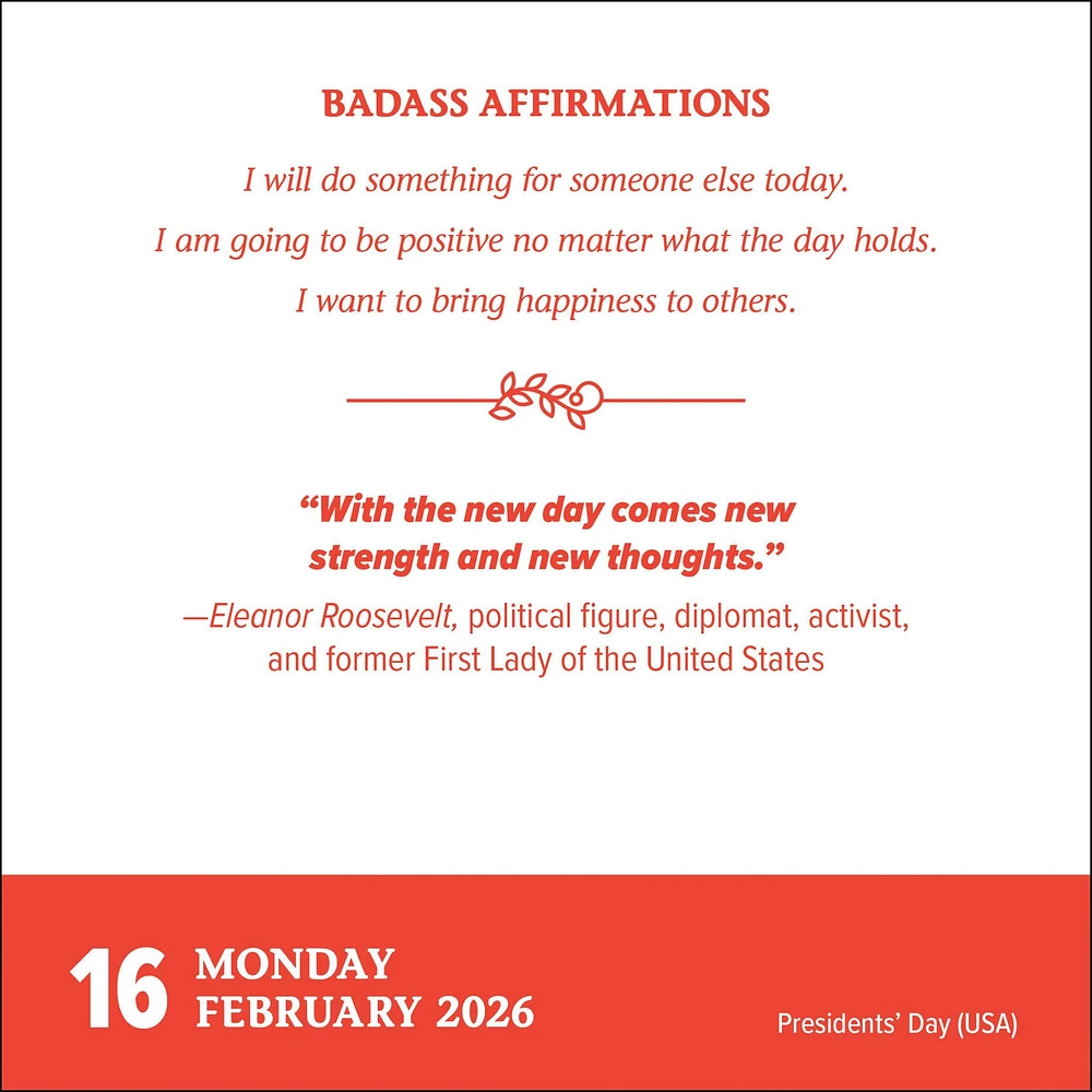Badass Affirmations 2026 Box Calendar - Online Exclusive