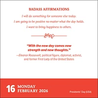 Badass Affirmations 2026 Box Calendar - Online Exclusive