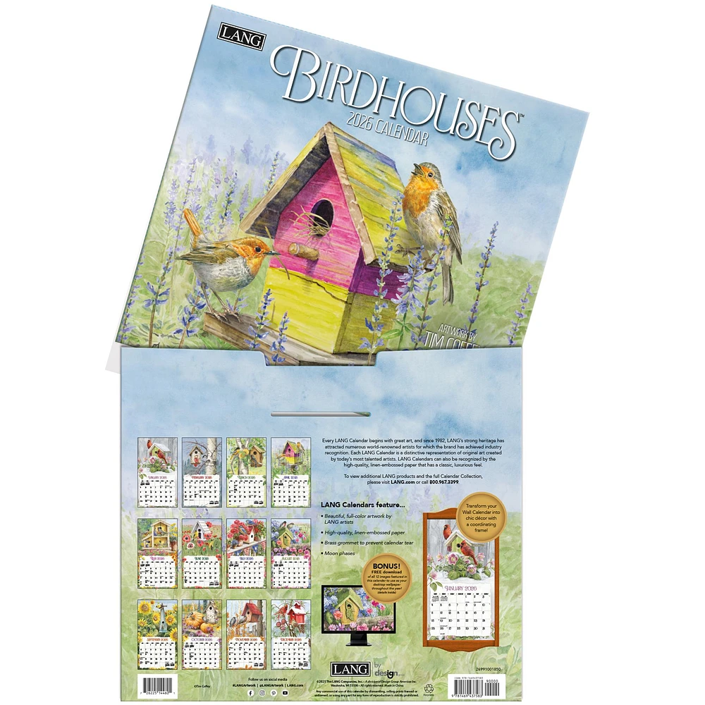 Birdhouses 2026 Wall Calendar - Online Exclusive