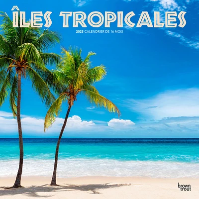 Iles Tropicales Wall 2025 Calendar (French)