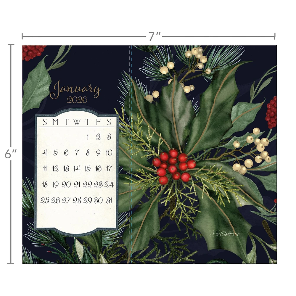 Midnight Garden Postcard 2026 Easel Calendar - Online Exclusive