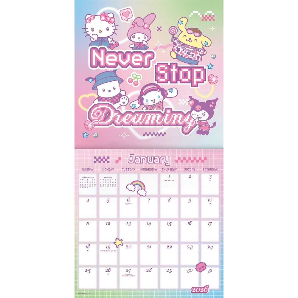 Hello Kitty 2026 Mini Calendar