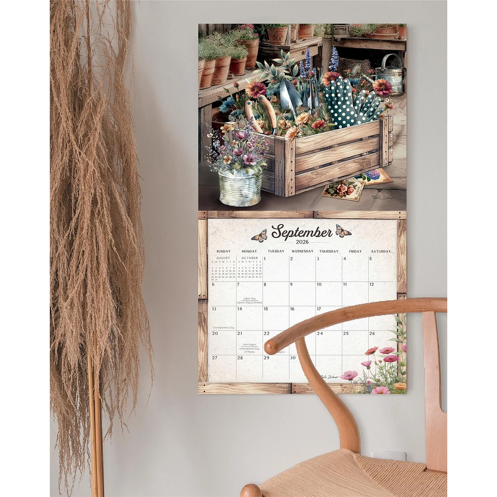 Gardening 2026 Deluxe Wall Calendar