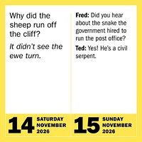Bad Jokes And Punderful Puns 2026 Box Calendar