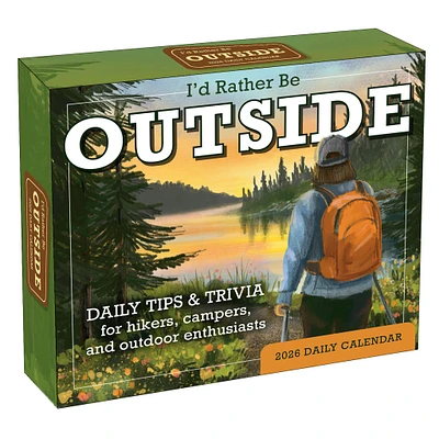 I'd Rather Be Outside 2026 Box Calendar - Online Exclusive