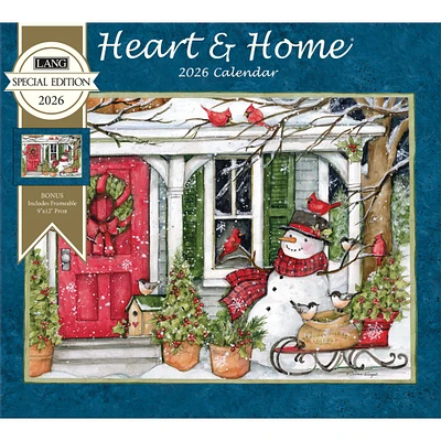 Heart And Home 2026 Special Edition Wall Calendar with Print