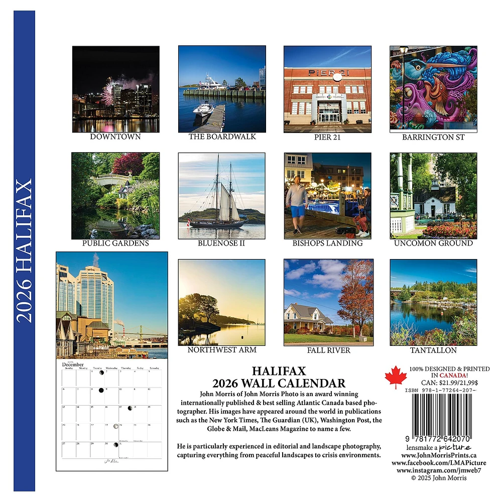 Halifax Wall  2026 Calendar