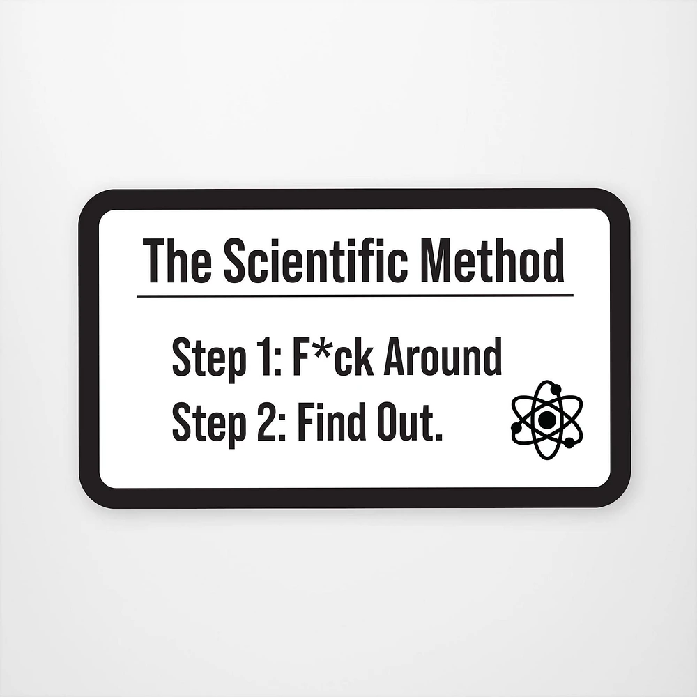 Scientifc Method Vinyl Sticker