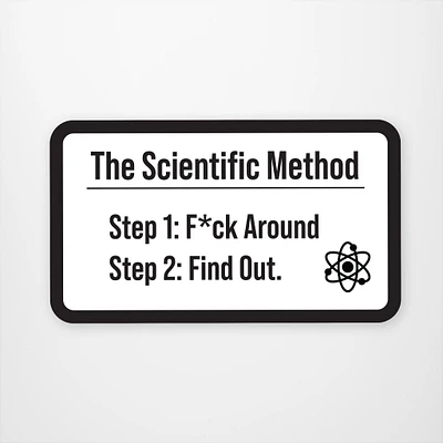 Scientifc Method Vinyl Sticker