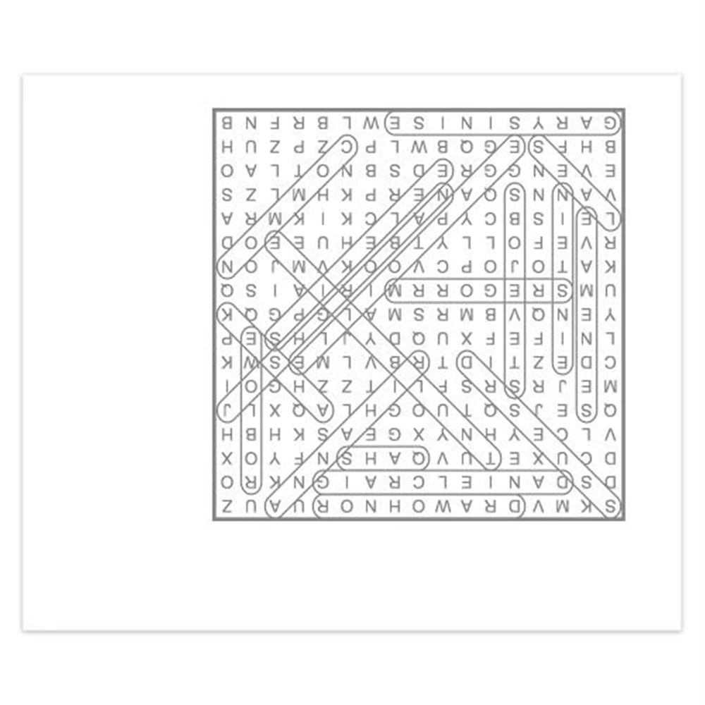 Word Search Box 2025 Calendar