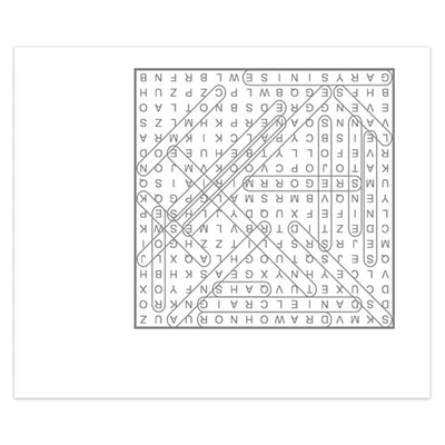 Word Search Box 2025 Calendar