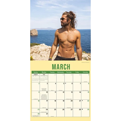 Hunks In Trunks Wall 2025 Calendar