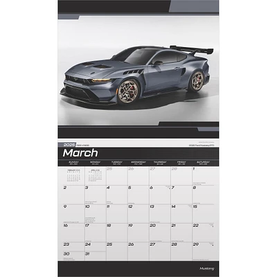 Mustang Deluxe Wall 2025 Calendar