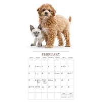 Puppies And Friends Mini  2026 Calendar
