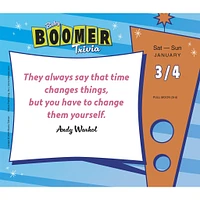 Baby Boomer Trivia 2026 Box Calendar - Online Exclusive
