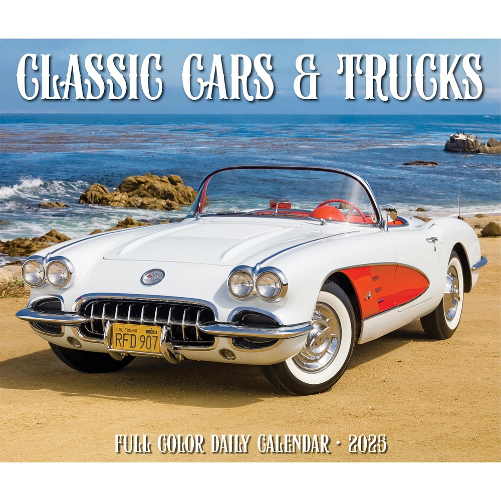 Classic Cars And Trucks Box 2025 Calendar