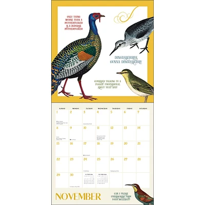 Effin' Birds 2026 Wall Calendar