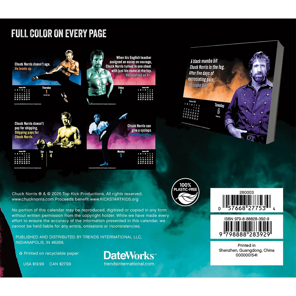 Chuck Norris 2026 Box Calendar