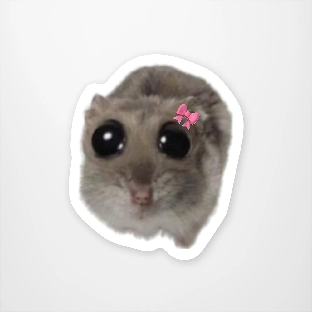 Baby Hamster  Vinyl Sticker