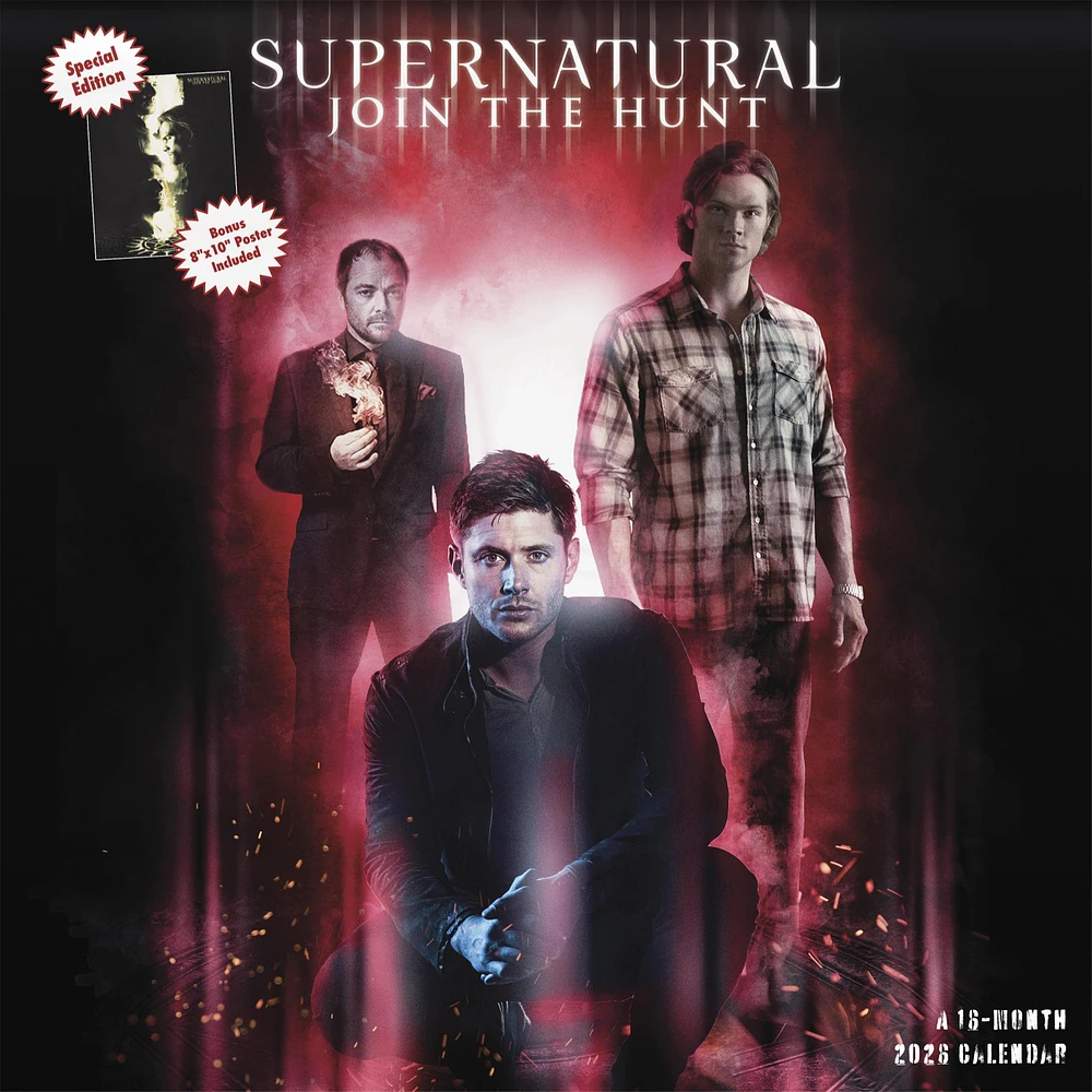 Supernatural Exclusive with Print 2026 Deluxe Wall Calendar