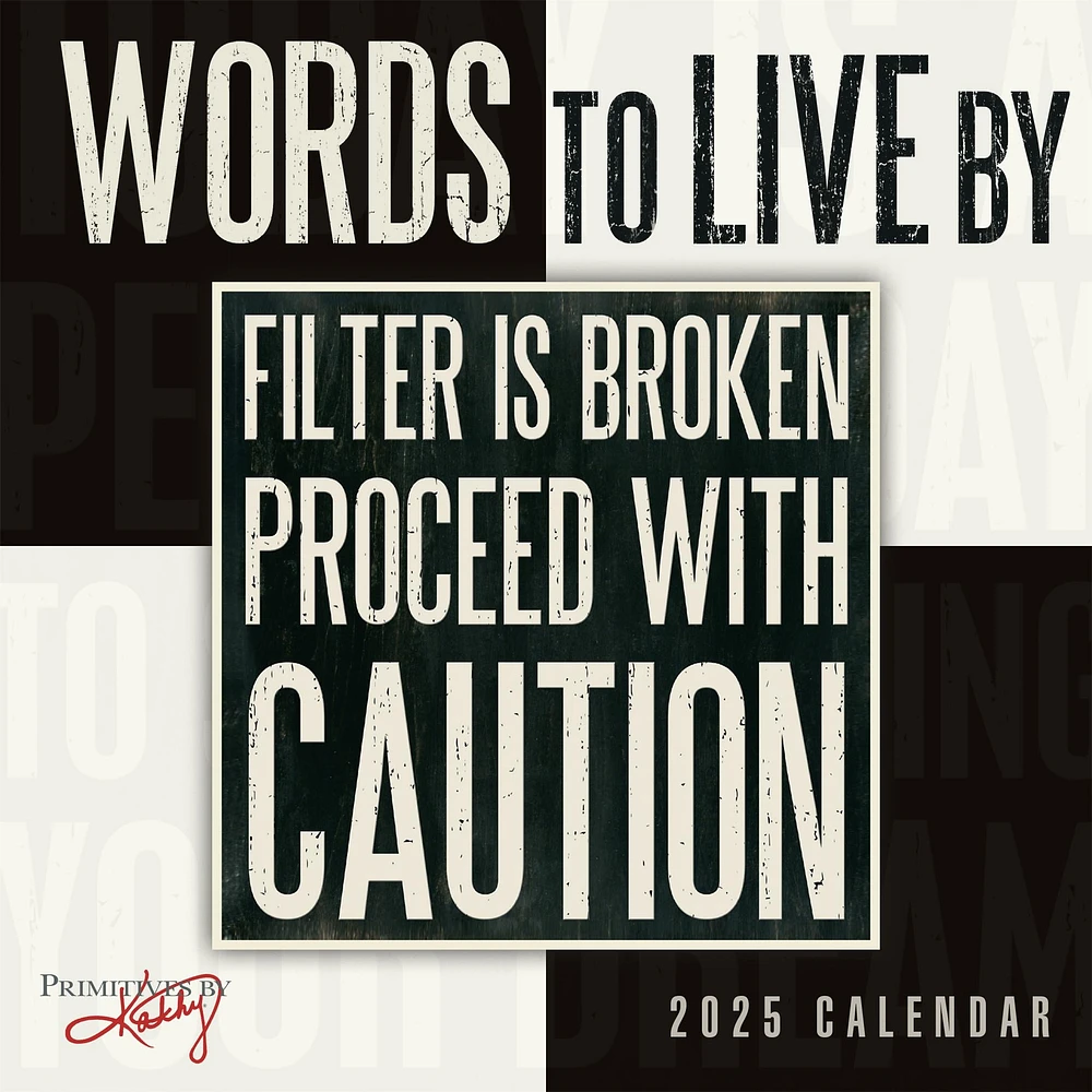 Words To Live By Mini 2025 Calendar