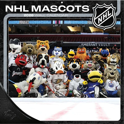 NHL Mascot 2026 Wall Calendar