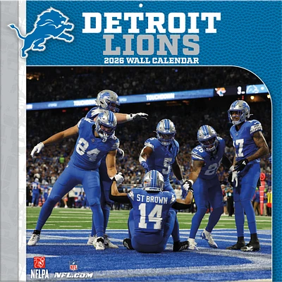 NFL Detroit Lions 2026 Wall Calendar