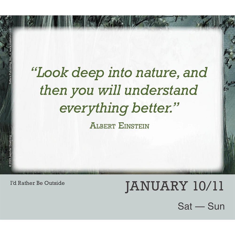 I'd Rather Be Outside 2026 Box Calendar - Online Exclusive