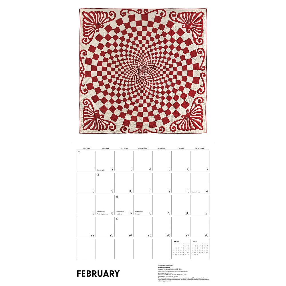 Antique Quilts 2026 Wall Calendar - Online Exclusive