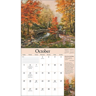 Kinkade Special Edition with Print Wall 2025 Calendar