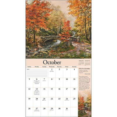 Kinkade Special Edition with Print Wall 2025 Calendar