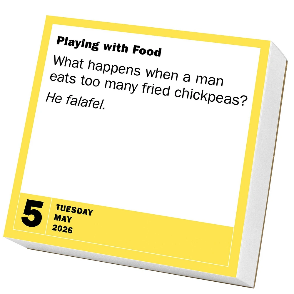 Bad Jokes And Punderful Puns 2026 Box Calendar