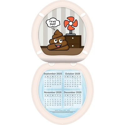 Poo Happens Die Cut 2026 Wall Calendar
