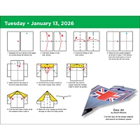 Paper Airplane Fold-A-Day 2026 Box Calendar