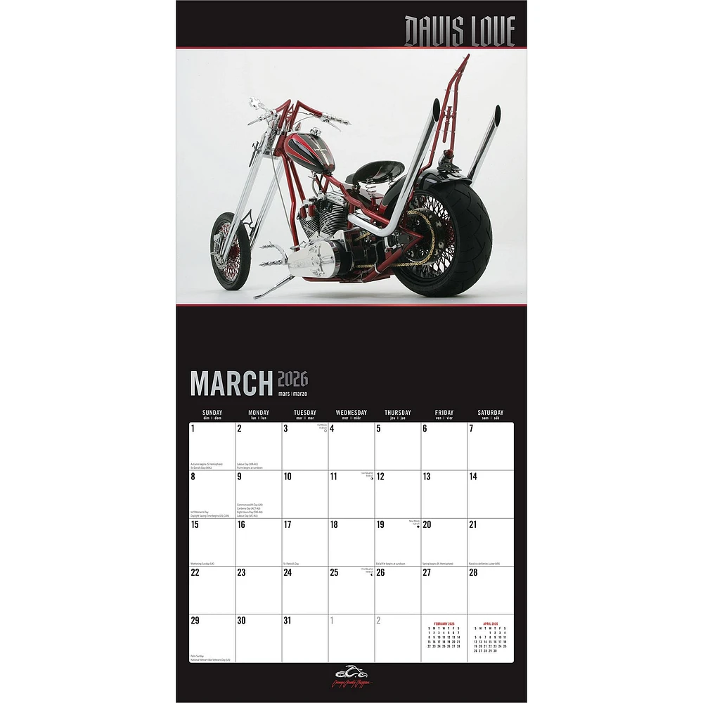 Orange County Choppers 2026 Wall Calendar - Online Exclusive