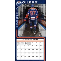 NHL Connor Mcdavid Edmonton Oilers 2026 Wall Calendar