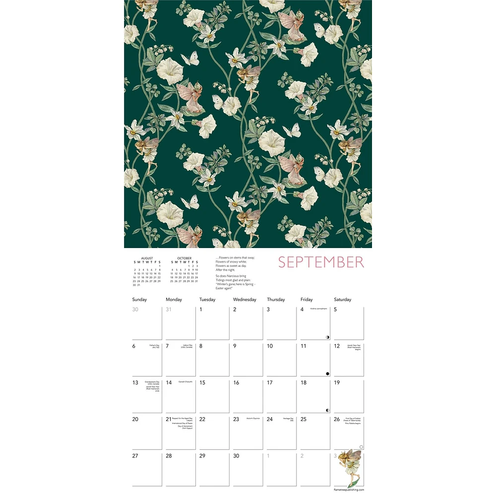 Flower Fairies 2026 Wall Calendar