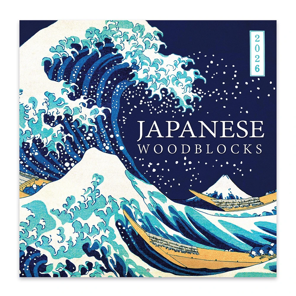 Japanese Woodblocks 2026 Wall Calendar - Online Exclusive