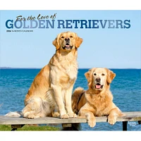 For The Love Of Golden Retrievers 2026 Wall Calendar