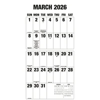 Big Letters Big Numbers 2026 Wall Calendar