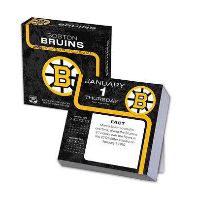 NHL Boston Bruins 2026 Box Calendar