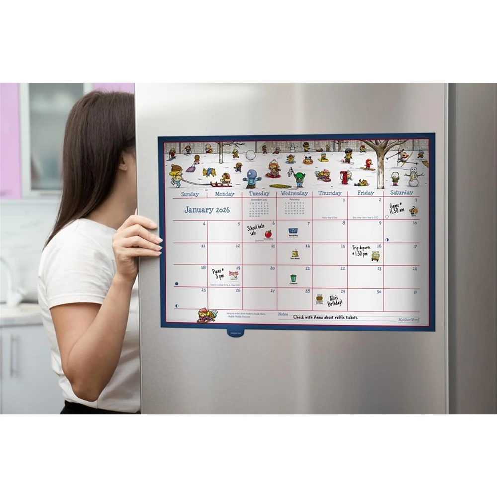 Motherword Deluxe English 2026 Wall Calendar