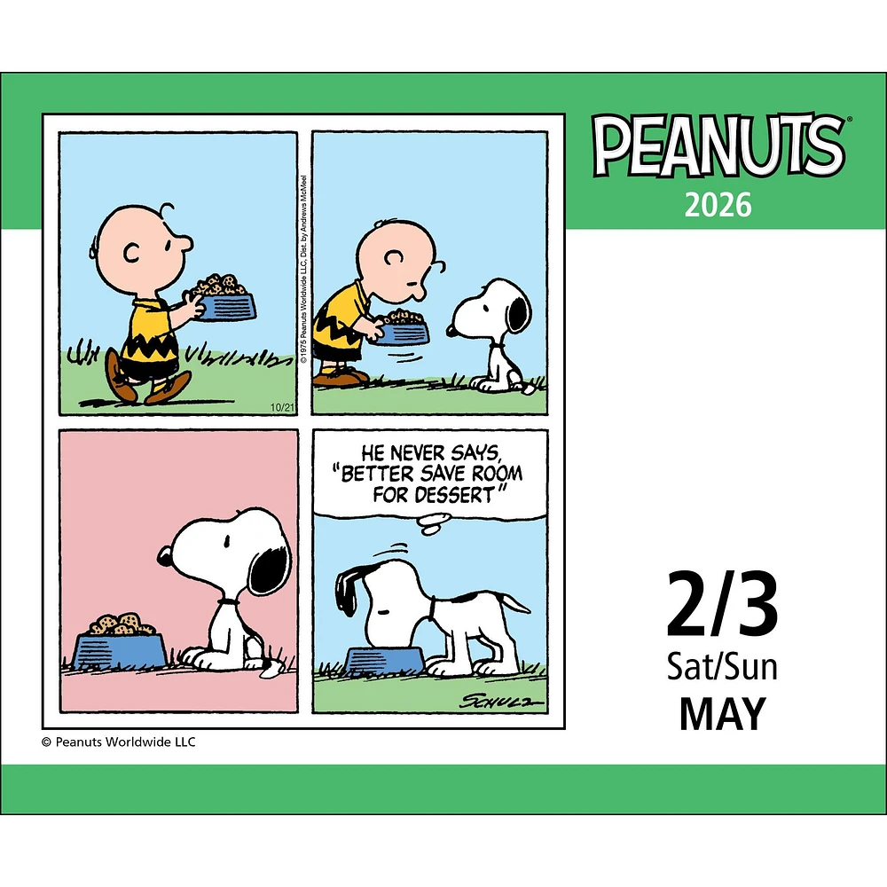 Peanuts® 2026 Box Calendar