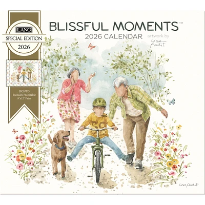 Blissful Moments 2026 Special Edition Wall Calendar with Print