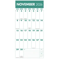 Mega Grid 2026 Wall Calendar
